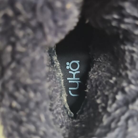 Ryka Addison Women's Navy Blue and Light Blue Water Resistant Cozy Boots Size 10 - Picture 7 of 9